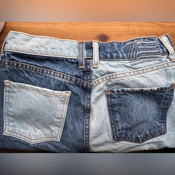 Revice Distressed Colorblock 2 Tone Denim Jeans sz 27 - Picture 9 of 11